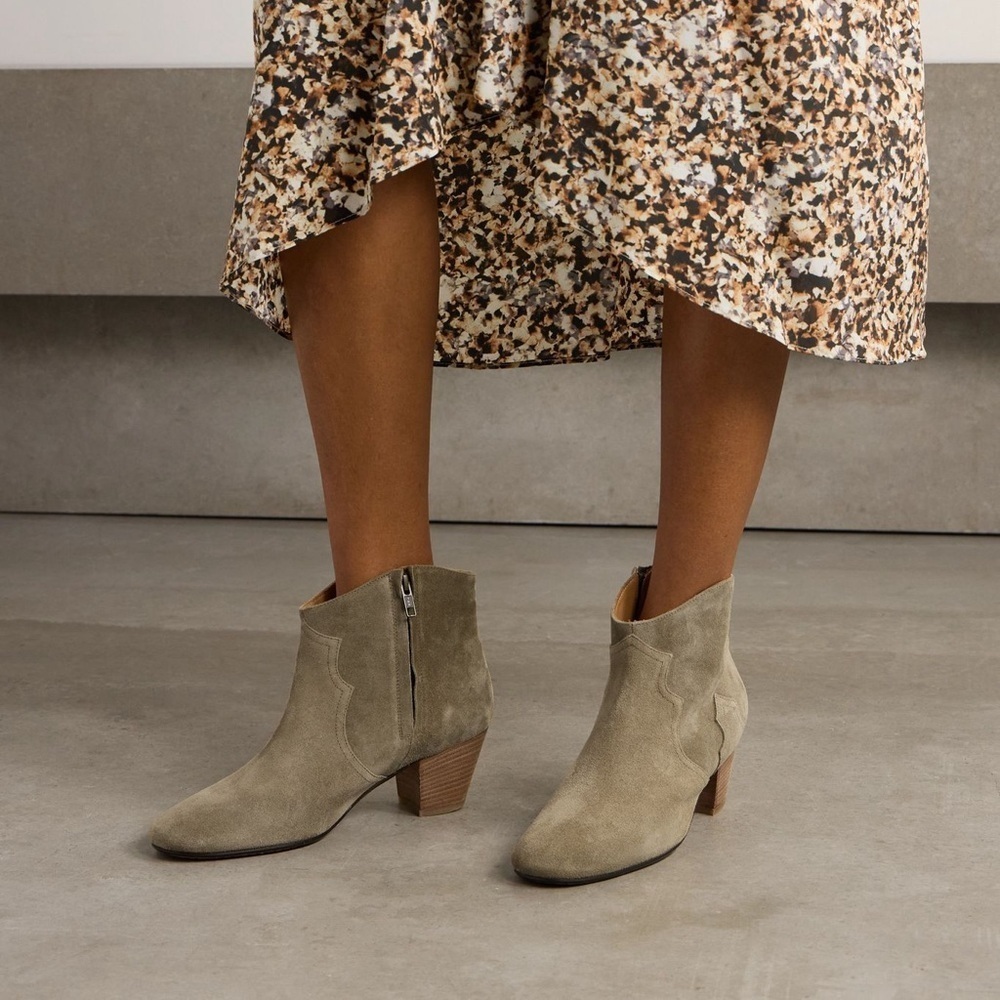 SABEL MARANT Dicker Suede Ankle Boots - Picture 3 of 11